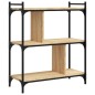 vidaXL Bücherregal 3 Böden Sonoma-Eiche 76x32x88 cm Holzwerkstoff vidaXL Bücherregal 3 Böden Sonoma-Eiche 76x32x88 cm Holzwerkstoff
