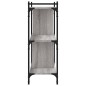 vidaXL Bücherregal 3 Böden Grau Sonoma 76x32x88 cm Holzwerkstoff