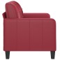 vidaXL 2-Sitzer-Sofa Weinrot 120 cm Kunstleder vidaXL 2-Sitzer-Sofa Weinrot 120 cm Kunstleder