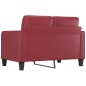 vidaXL 2-Sitzer-Sofa Weinrot 120 cm Kunstleder vidaXL 2-Sitzer-Sofa Weinrot 120 cm Kunstleder