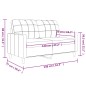 vidaXL 2-Sitzer-Sofa Weinrot 120 cm Kunstleder vidaXL 2-Sitzer-Sofa Weinrot 120 cm Kunstleder