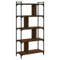 vidaXL Bücherregal 5 Böden Braun Eiche-Optik 76x32x158cm Holzwerkstoff vidaXL Bücherregal 5 Böden Braun Eiche-Optik 76x32x158cm Holzwerkstoff