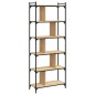 vidaXL Bücherregal 6 Böden Sonoma-Eiche 76x32x192 cm Holzwerkstoff vidaXL Bücherregal 6 Böden Sonoma-Eiche 76x32x192 cm Holzwerkstoff