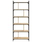 vidaXL Bücherregal 6 Böden Sonoma-Eiche 76x32x192 cm Holzwerkstoff vidaXL Bücherregal 6 Böden Sonoma-Eiche 76x32x192 cm Holzwerkstoff