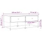 vidaXL Couchtisch Grau Sonoma 100x51x40 cm Holzwerkstoff vidaXL Couchtisch Grau Sonoma 100x51x40 cm Holzwerkstoff