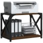 vidaXL Druckerständer 2 Ablagen Braun Eichen-Optik 44x26x31,5 cm vidaXL Druckerständer 2 Ablagen Braun Eichen-Optik 44x26x31,5 cm
