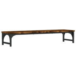 vidaXL Monitorständer Räuchereiche 85x23x15,5 cm Holzwerkstoff