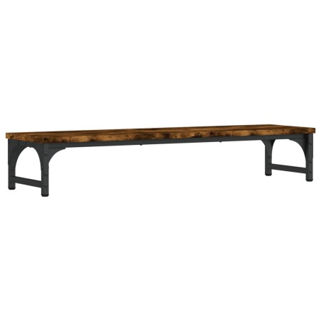 vidaXL Monitorständer Räuchereiche 85x23x15,5 cm Holzwerkstoff