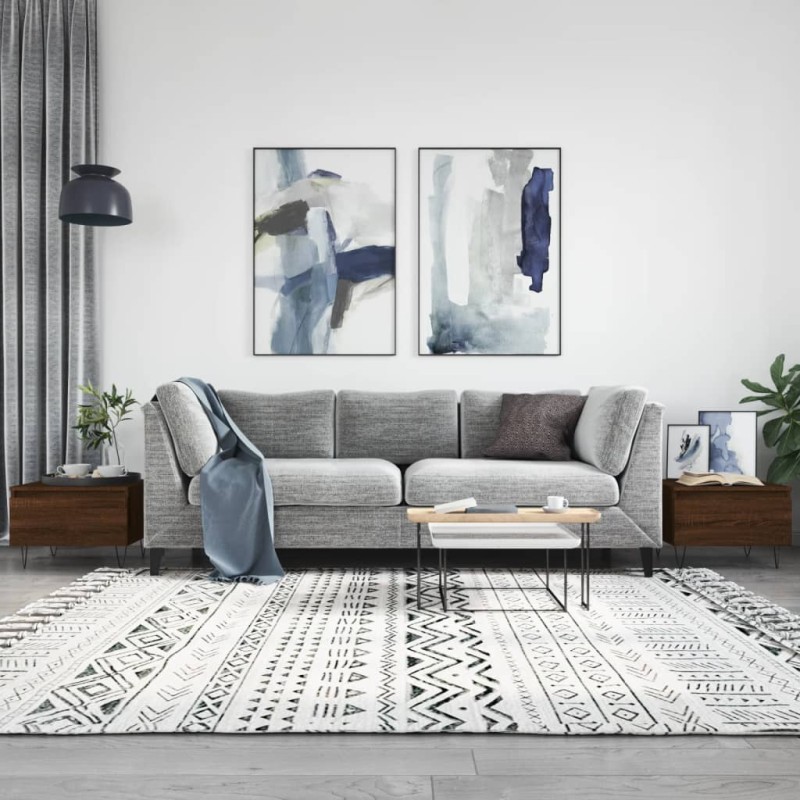 vidaXL Couchtische 2 Stk. Braun Eichen-Optik 50x46x35 cm Holzwerkstoff vidaXL Couchtische 2 Stk. Braun Eichen-Optik 50x46x35 cm Holzwerkstoff