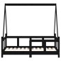 vidaXL Kinderbett Schwarz 70x140 cm Massivholz Kiefer vidaXL Kinderbett Schwarz 70x140 cm Massivholz Kiefer