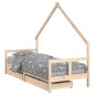 vidaXL Kinderbett mit Schubladen 80x200 cm Massivholz Kiefer vidaXL Kinderbett mit Schubladen 80x200 cm Massivholz Kiefer