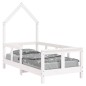 vidaXL Kinderbett Weiß 70x140 cm Massivholz Kiefer vidaXL Kinderbett Weiß 70x140 cm Massivholz Kiefer