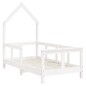 vidaXL Kinderbett Weiß 70x140 cm Massivholz Kiefer vidaXL Kinderbett Weiß 70x140 cm Massivholz Kiefer
