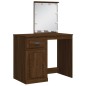 vidaXL Schminktisch mit LED-Leuchten Braun Eichen-Optik 90x42x132,5 cm vidaXL Schminktisch mit LED-Leuchten Braun Eichen-Optik 90x42x132,5 cm