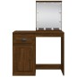 vidaXL Schminktisch mit LED-Leuchten Braun Eichen-Optik 90x42x132,5 cm vidaXL Schminktisch mit LED-Leuchten Braun Eichen-Optik 90x42x132,5 cm
