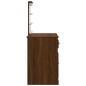 vidaXL Schminktisch mit LED-Leuchten Braun Eichen-Optik 90x42x132,5 cm vidaXL Schminktisch mit LED-Leuchten Braun Eichen-Optik 90x42x132,5 cm