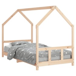 vidaXL Kinderbett 90x200 cm Massivholz Kiefer