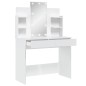 vidaXL Schminktisch mit LED-Leuchten Weiß 96x40x142 cm vidaXL Schminktisch mit LED-Leuchten Weiß 96x40x142 cm