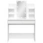 vidaXL Schminktisch mit LED-Leuchten Weiß 96x40x142 cm vidaXL Schminktisch mit LED-Leuchten Weiß 96x40x142 cm