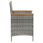vidaXL 3-tlg. Garten-Essgruppe mit Kissen Poly Rattan Grau vidaXL 3-tlg. Garten-Essgruppe mit Kissen Poly Rattan Grau