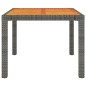 vidaXL 3-tlg. Garten-Essgruppe mit Kissen Poly Rattan Grau vidaXL 3-tlg. Garten-Essgruppe mit Kissen Poly Rattan Grau