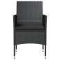 vidaXL 8-tlg. Garten-Lounge-Set mit Auflagen Poly Rattan Schwarz vidaXL 8-tlg. Garten-Lounge-Set mit Auflagen Poly Rattan Schwarz