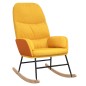vidaXL Schaukelsessel mit Hocker Senfgelb Stoff vidaXL Schaukelsessel mit Hocker Senfgelb Stoff