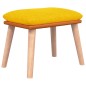 vidaXL Schaukelsessel mit Hocker Senfgelb Stoff vidaXL Schaukelsessel mit Hocker Senfgelb Stoff