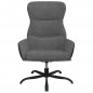 vidaXL Relaxsessel mit Hocker Hellgrau Stoff vidaXL Relaxsessel mit Hocker Hellgrau Stoff