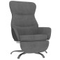 vidaXL Relaxsessel mit Fußstütze Dunkelgrau Stoff vidaXL Relaxsessel mit Fußstütze Dunkelgrau Stoff