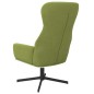 vidaXL Relaxsessel mit Hocker Hellgrün Samt vidaXL Relaxsessel mit Hocker Hellgrün Samt