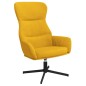 vidaXL Relaxsessel mit Hocker Senfgelb Samt vidaXL Relaxsessel mit Hocker Senfgelb Samt