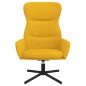 vidaXL Relaxsessel mit Hocker Senfgelb Samt vidaXL Relaxsessel mit Hocker Senfgelb Samt
