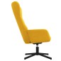 vidaXL Relaxsessel mit Hocker Senfgelb Samt vidaXL Relaxsessel mit Hocker Senfgelb Samt