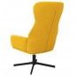 vidaXL Relaxsessel mit Hocker Senfgelb Samt vidaXL Relaxsessel mit Hocker Senfgelb Samt