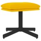 vidaXL Relaxsessel mit Hocker Senfgelb Samt vidaXL Relaxsessel mit Hocker Senfgelb Samt