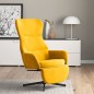 vidaXL Relaxsessel mit Fußstütze Senfgelb Samt vidaXL Relaxsessel mit Fußstütze Senfgelb Samt