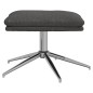 vidaXL Relaxsessel mit Hocker Dunkelgrau Stoff vidaXL Relaxsessel mit Hocker Dunkelgrau Stoff