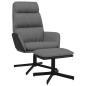 vidaXL Relaxsessel mit Hocker Hellgrau Stoff vidaXL Relaxsessel mit Hocker Hellgrau Stoff