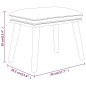 vidaXL Relaxsessel mit Hocker Hellgrau Stoff vidaXL Relaxsessel mit Hocker Hellgrau Stoff