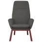 vidaXL Relaxsessel mit Hocker Dunkelgrau Stoff vidaXL Relaxsessel mit Hocker Dunkelgrau Stoff