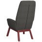 vidaXL Relaxsessel mit Hocker Dunkelgrau Stoff vidaXL Relaxsessel mit Hocker Dunkelgrau Stoff