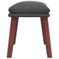 vidaXL Relaxsessel mit Hocker Dunkelgrau Stoff vidaXL Relaxsessel mit Hocker Dunkelgrau Stoff