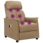 vidaXL Massagesessel Elektrisch Cappuccino-Braun Kunstleder vidaXL Massagesessel Elektrisch Cappuccino-Braun Kunstleder