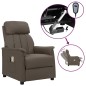 vidaXL Massagesessel Elektrisch Grau Kunstleder vidaXL Massagesessel Elektrisch Grau Kunstleder