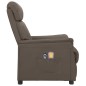 vidaXL Massagesessel Elektrisch Grau Kunstleder vidaXL Massagesessel Elektrisch Grau Kunstleder