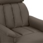 vidaXL Massagesessel Elektrisch Grau Kunstleder vidaXL Massagesessel Elektrisch Grau Kunstleder