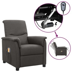 vidaXL Massagesessel Elektrisch Dunkelgrau Stoff