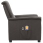 vidaXL Massagesessel Elektrisch Dunkelgrau Stoff