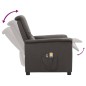 vidaXL Massagesessel Elektrisch Dunkelgrau Stoff